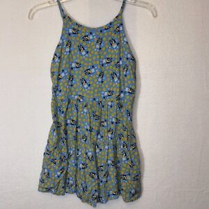 Bluey Dress Little Girls sun dress green sz Large‎ 11/12